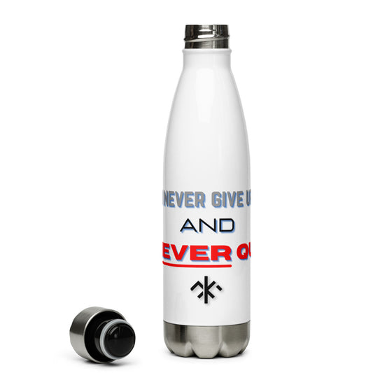 KMF Slogan Stainless Steel Water Bottle